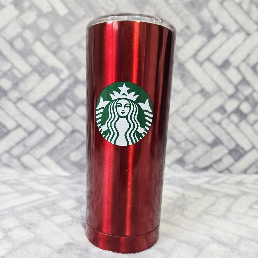 Starbucks 20oz Red Metal Tumbler Holiday 2024